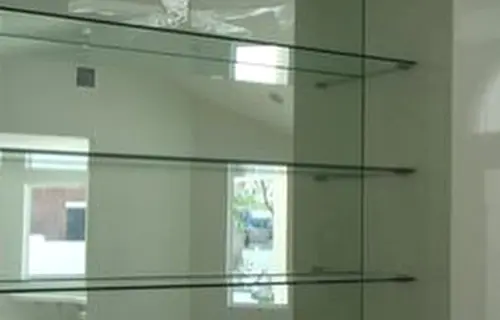 Commercial Fabricated Glass Shelves